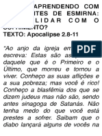 Como lidar com o sofrimento segundo os crentes de Esmirna