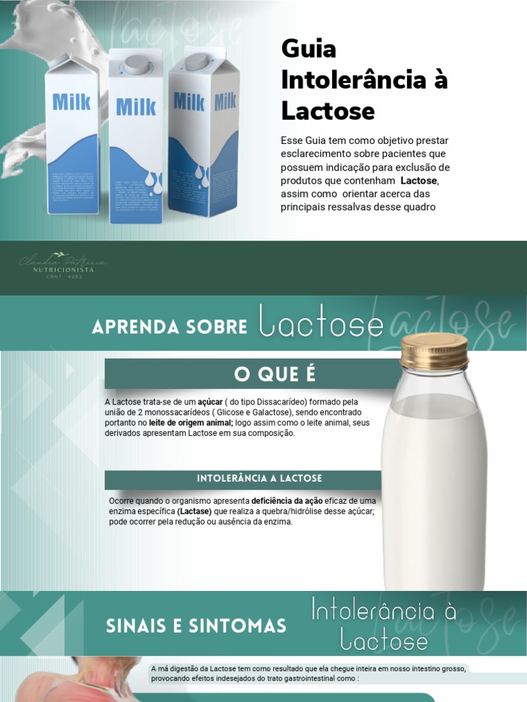 Guia sobre Intolerância à Lactose | PDF | Leite | Nutrição
