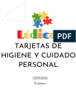 Tarjetas Higiene y Cuidado Personal