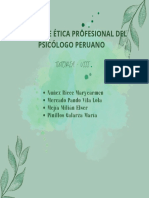 Tutoria - Viii: Código de Ética Profesional Del Psicólogo Peruano