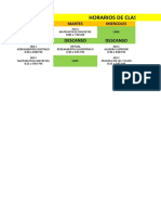 Horarios de Clases Andres: Descanso Descanso Descanso