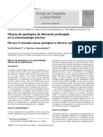 Revista de Psiquiatría y Salud Mental: Eicacia de Quetiapina de Liberación Prolongada en La Sintomatología Afectiva