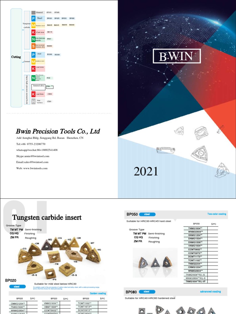 Bwin Precision Tools Overview | PDF | Steel | Alloy