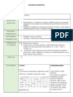 Secuencia Didáctica de Matematica 5to Grado Abril