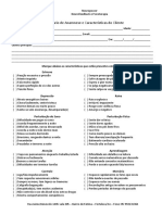 Formulário de Anamnese e Características do Cliente para Neuropower