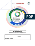 Congreso Pedagógico Circuital 2020 Ficha Descriptiva