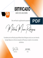 Certificado: Matheus Moura Rodrigues