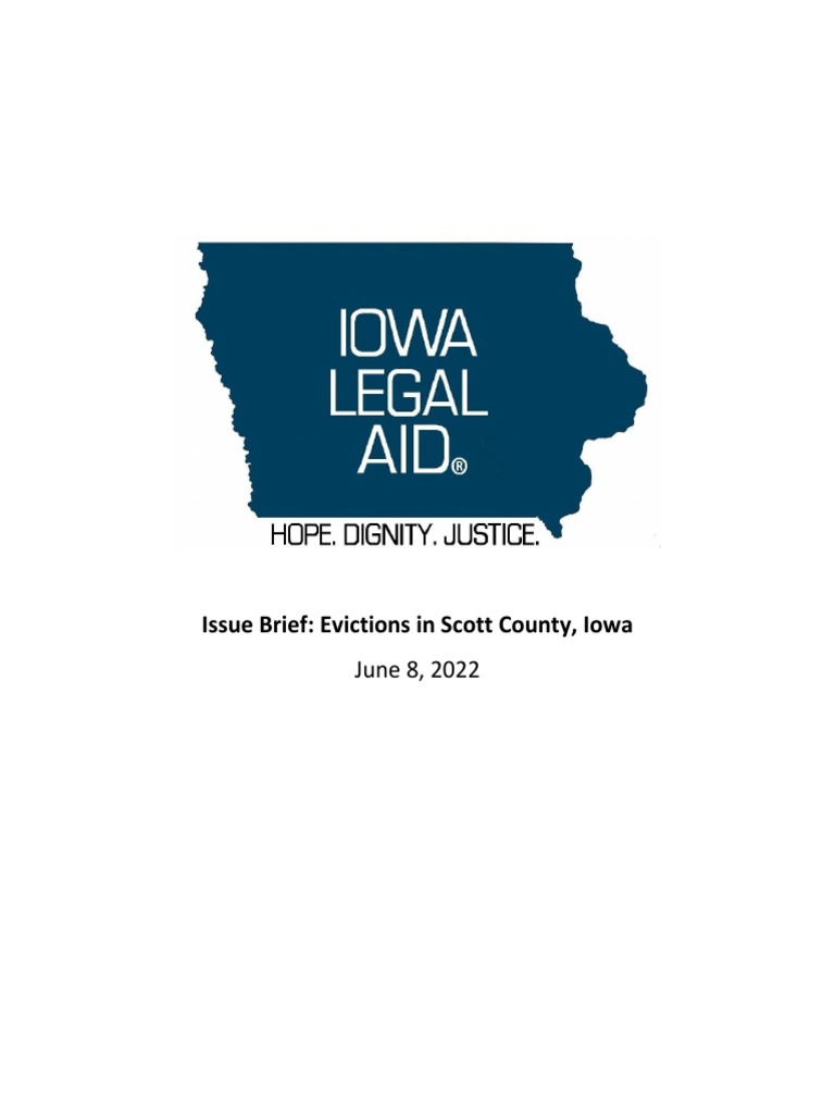 Iowa legal aid scott county evictions white paper pdf eviction