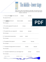 Middle To Lower Stage Landforms and Process Change