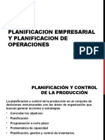 Planificacion Empresarial Y Planificacion de Operaciones