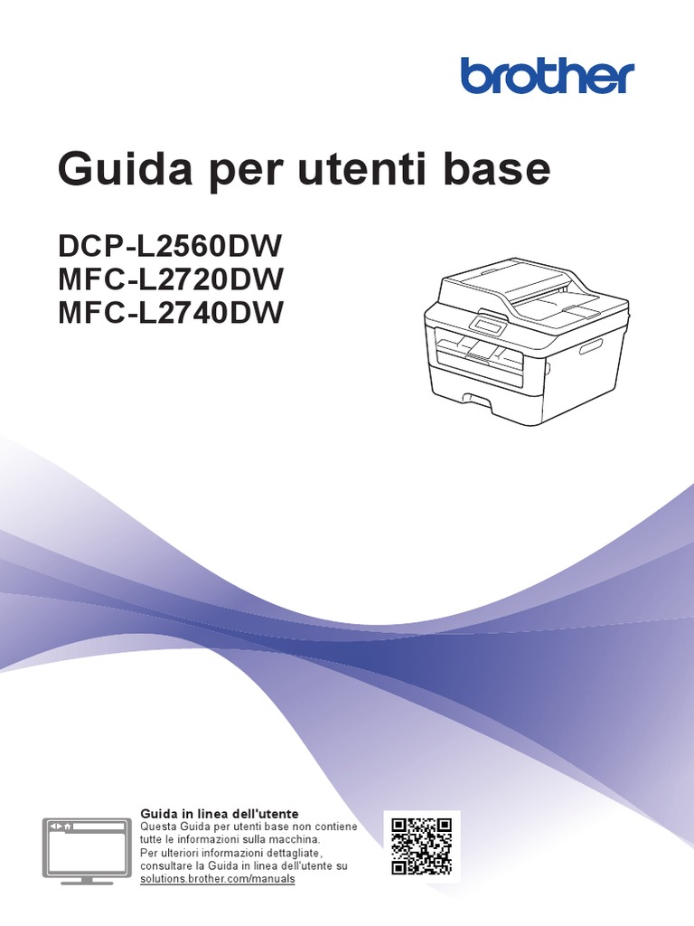 Brother MFCL2740DW Manuale PDF