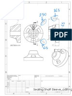 Sealing Shaft Sleeve casting technical drawing