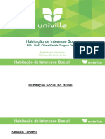 Habitação de Interesse Social: Msc. Prof . Chiara Mariele Gurgacz Destro
