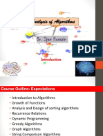 Analysis of Algorithms: Dr. Ijaz Hussain