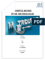 ZAOUAL CHARIFA Rapport de Metrologie