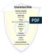 Guía de Los Conceptos Del Tema Ill Estadistica II Isabel Montero PDF