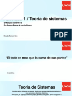 Actividad 1 / Teoria de Sistemas: Enfoque Sistémico Profesor-Rene Arreola Perez