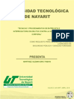 Tecnicas y Procedimientos de Entrevista e Interrogatorio en Delitos Contra La Integridad Corporal Martinez Guzman Eric Fabian SP 220 299