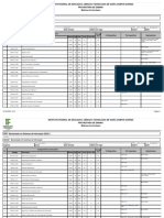 Instituto Federal de Educação, Ciência E Tecnologia de Goiás Campus Goiânia Pró-Reitoria de Ensino Matrizes Curriculares