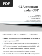 4.2 Aseessment Under GST