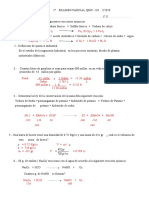 Química examen 1ro parcial