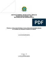 Plásticos e Economia Solidária: Como A Economia Solidária Ajudar No Combate Aos Resíduos Plásticos No Brasil