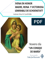 Novena en Honor de La Virgen Madre, Reina Y Victoriosa Tres Veces Admirable de Schoenstatt