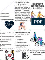 Folleto Sobre El Beneficio de Las Bicicletas.