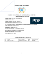 Determine acceleration due to gravity of cardboard