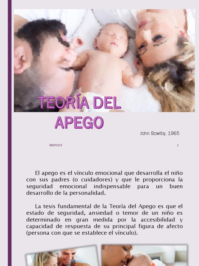 Apego PDF Teoría de apego Las emociones