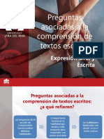 Preguntas Asociadas A Comprensión de Textos Escritos