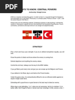 Ageod EAW. Central Powers. Points To Know