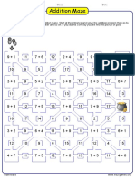 Addition Maze