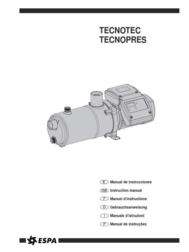 Espa 627manual de Instrucciones | PDF | Agua | Tap (Válvula)