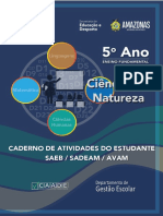 ESTUDANTE - CADERNO DE ATIVIDADES - CIÊNCIAS DA NATUREZA - 5º ANO