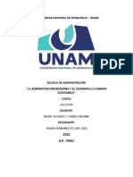 La Administracióm Moderna y El Desarrollo Humano Sostenible