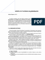 Politica Monetaria en El Contexto de Globalización: L. La Demanda de Dinero