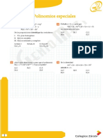 Polinomios Especiales: Secundaria
