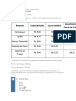 Apol 2 Pesquisa Operacional