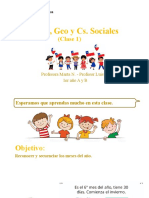 Historia, Geo y Cs. Sociales: (Clase 1)