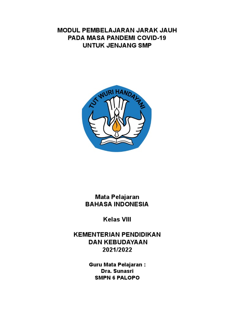 Modul Pembelajaran Jarak Jauh Pada Masa Pandemi Covid-19 Untuk Jenjang ...