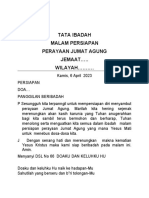 Tata Ibadah Malam Persiapan Perayaan Jumat Agung JEMAAT .. WILAYAH