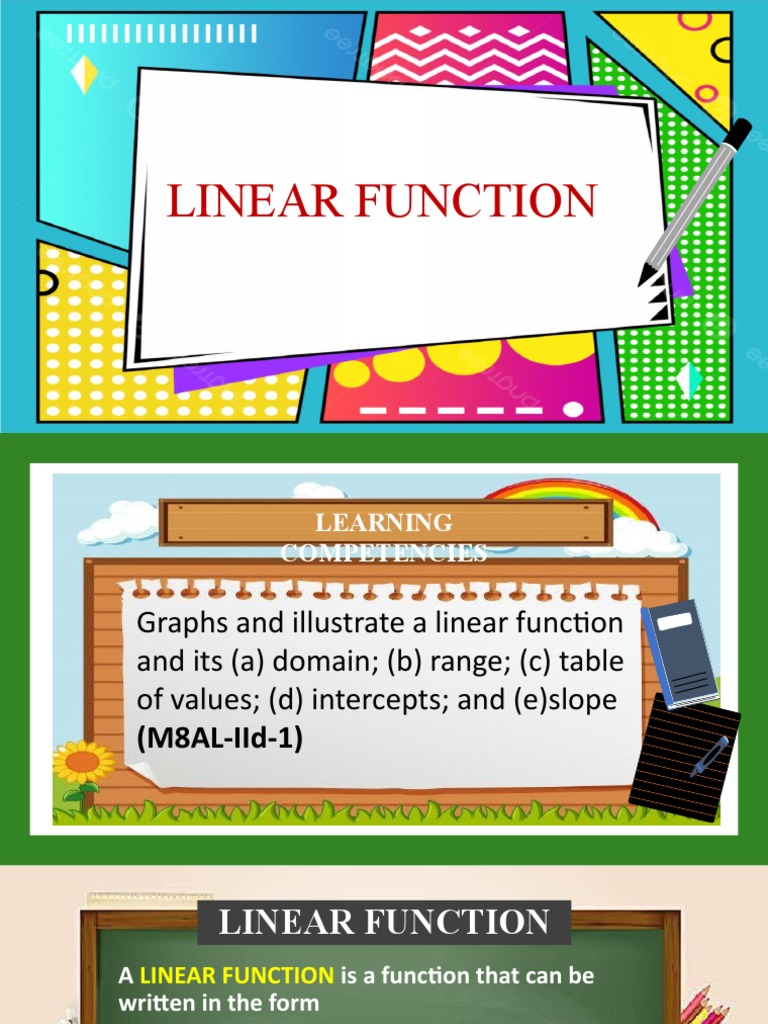 Linear Function Graphing Guide | PDF