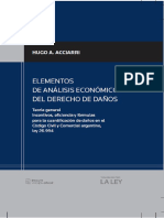 Elementos de Analisis Economico Del Derecho de Daños - Hugo A. Acciarri