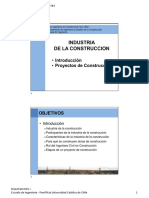 Industria de La Construccion: - Introducción - Proyectos de Construcción