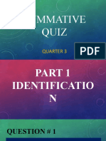 Summative Quiz