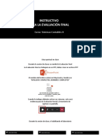 Instructivo de La Evaluación Final - Sistemas Contables Ii