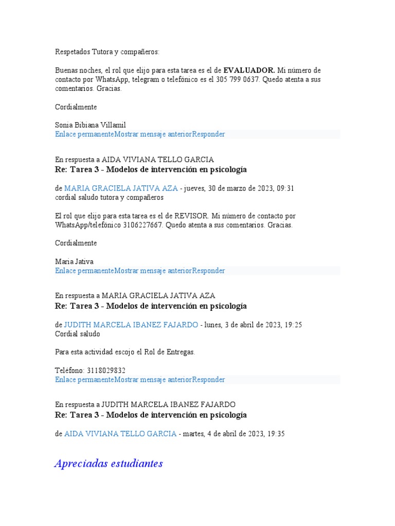 Modelos de intervención en psicología | PDF | Psicoterapia | Sicología