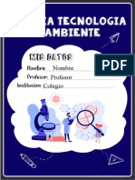 Caratula de Ciencia Tecnología y Ambiente en Word