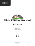 2X-M PRO Multiformat: User Manual